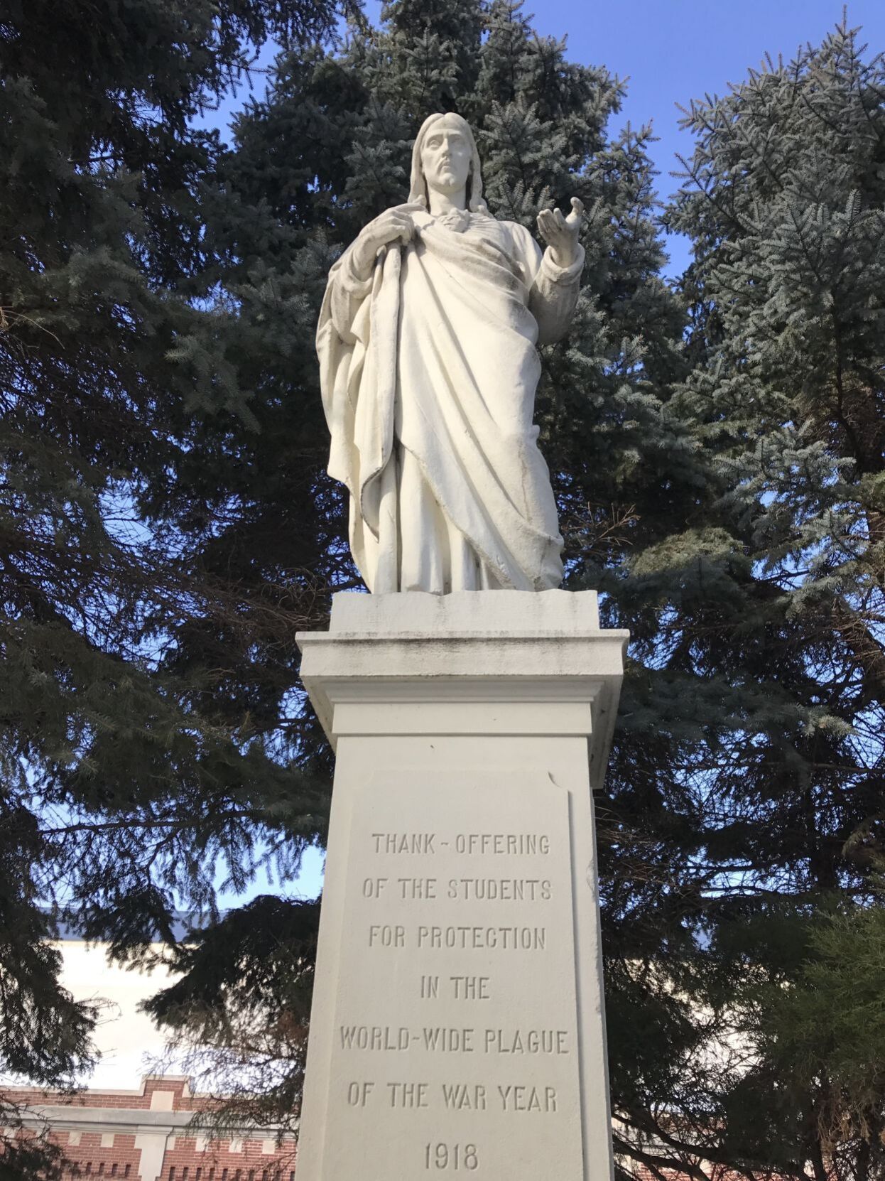 Creighton statue